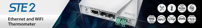 HWg ibanner STE2 WiFi Ethernet Thermometer icons